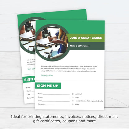 PrintWorks Professional 3 2/3" Horizontal Perforated Paper 8.5” x 11” - Perfect For W-2, 1099, & Statement Use - Made in the USA - 500 Sheets - 20 lb - Printer Compatible - White (04124)