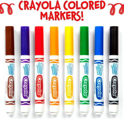 Crayola Washable Markers for Kids - Black (12ct), Bulk Broad Line Markers for School, Classroom Essentials, Teacher Classroom Must Haves for Elementary School