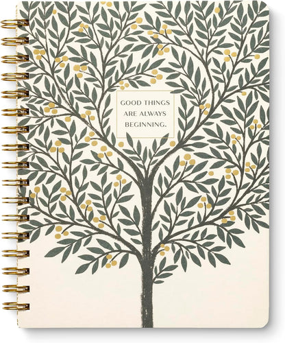 Compendium Spiral Notebook – Expect the Best Things to Happen Today – A Designer Spiral Notebook with 192 Lined Pages, College Ruled, 7.0" W x 9.25" H