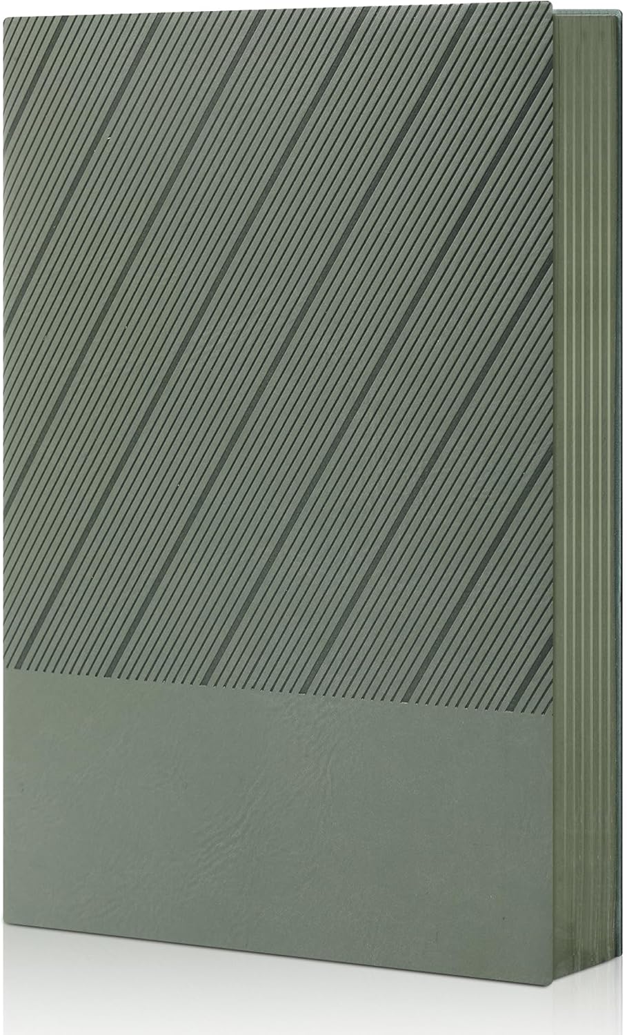 BOBO RABBIT Softcover Lined Journal Notebook 348 Pages Lay-Flat Bound Soft Leather Journaling Notebook for for Writing Work School Office Note Taking, 5.75"x8.31" Grey