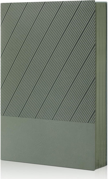 BOBO RABBIT Softcover Lined Journal Notebook 348 Pages Lay-Flat Bound Soft Leather Journaling Notebook for for Writing Work School Office Note Taking, 5.75"x8.31" Grey