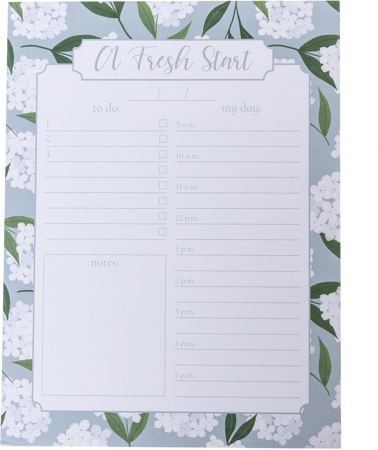 Graphique Large Notepad, Brush Strokes – 6" x 8", Cute Notepad with 150 Tear-Off Sheets, Features the Word “Notes” on Every Page – Perfect for Note Taking, List Making, and More