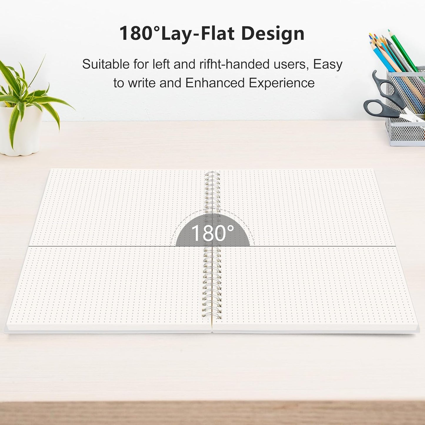 RETTACY Blank Journal Notebook, 3-Pack, 160 Pages per Pack, A5 Medium Size (5.7'' × 8.3''), 100 GSM Thick Paper, Spiral-bound, Flexible Plastic Cover, for Sketching, Drawing, Painting