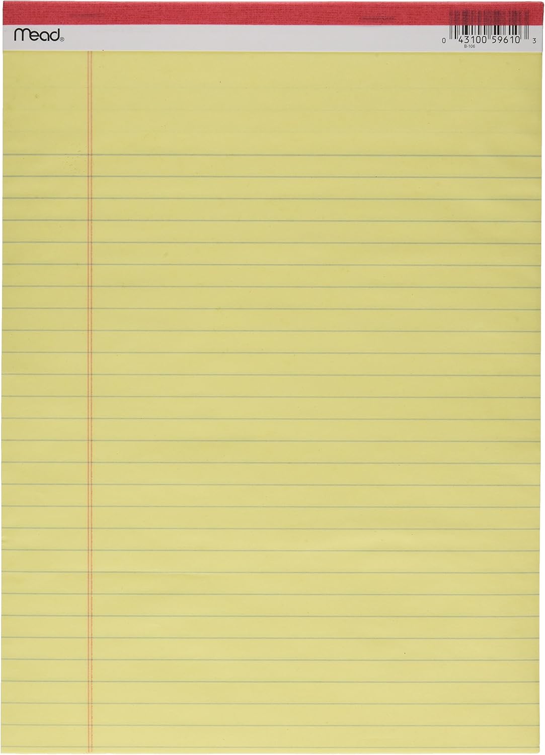 Mead 50Ct8-1/2X11 Legal Pad (Pack of 12) 59610 Paper
