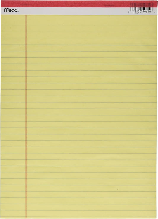 Mead 50Ct8-1/2X11 Legal Pad (Pack of 12) 59610 Paper