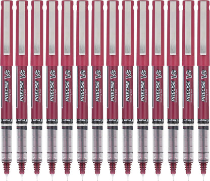 Pilot, Precise V7, Capped Liquid Ink Rollerball Pens, Fine Point 0.7 mm, Black Ink Pens, Pack of 14 - Ideal for School, Journaling & Office Writing