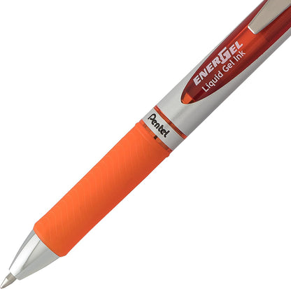 Pentel Pink BCA RTX Retractable Liquid Gel Pen, (0.7mm), Medium Line, Metal Tip, Violet Ink, Pack of 3 (BL77BP3V)