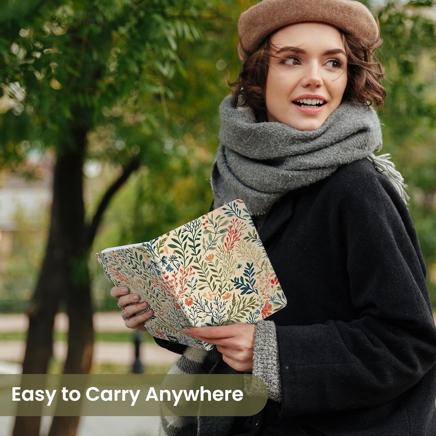 Taja Aesthetic Lined Journal for Women, Pretty 6" x 8" Notebook for Work & Note with 160 College Ruled Pages, Hardcover Leather Notebook for Journaling, Note Taking, Bible Study, Hummingbird