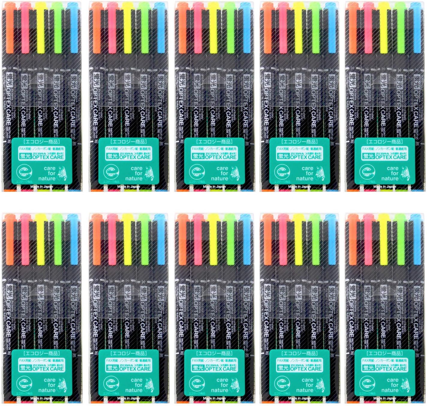 Zebra WKCR1-7C Highlighter Optex Care 7 Colors