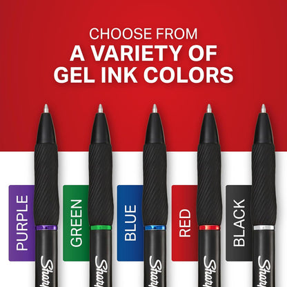 Sharpie S-Gel Pens, Medium Point (0.7mm), Red Gel Ink, 12 Count - Classroom, Teacher Supplies