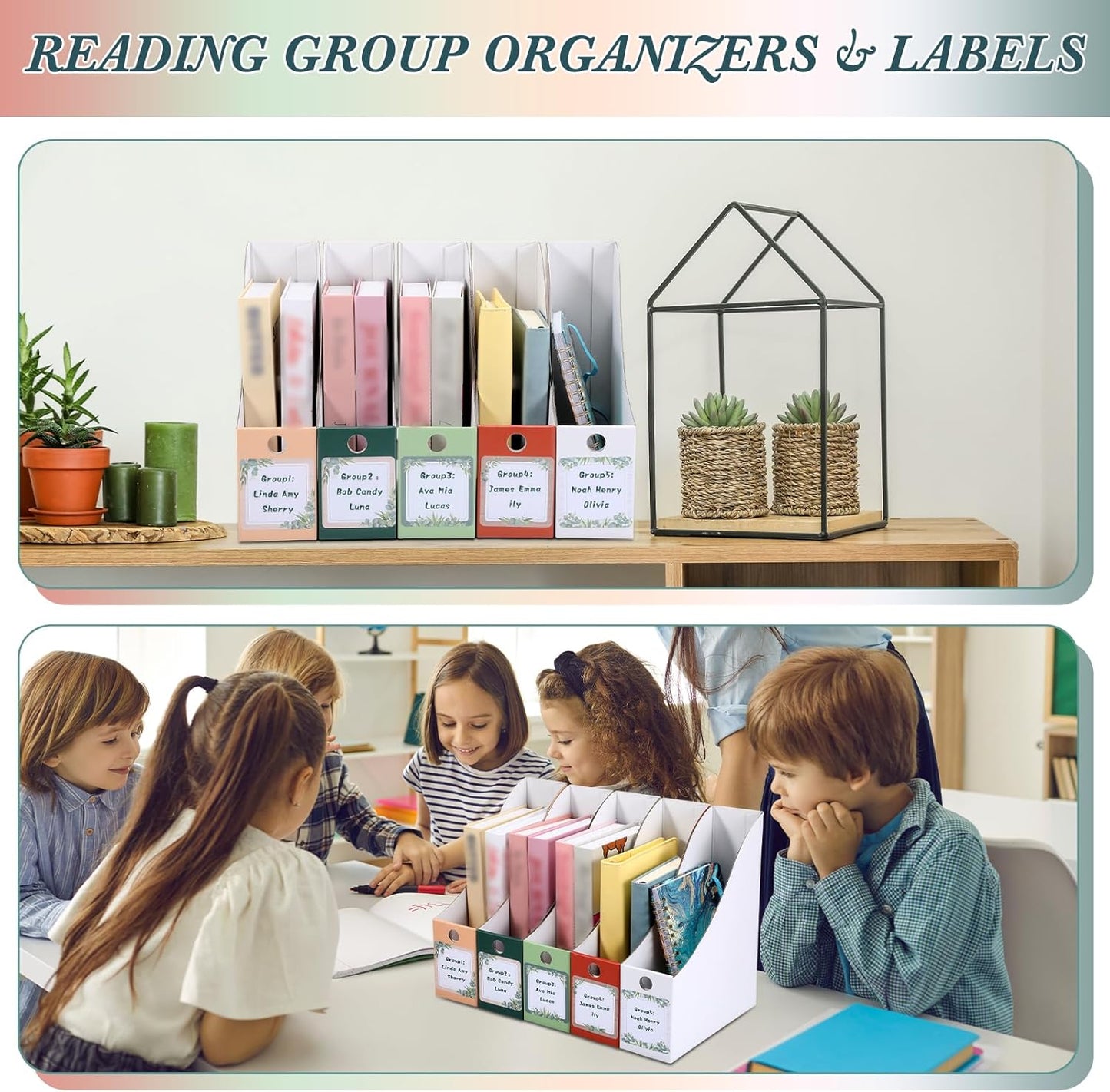 Pasimy 25 Pcs Pastel Cardboard Magazine File Holder Magazine Organizer Book Bin with Label Sticker Multicolor File Storage Box for Desk Shelves Document School Classroom Home Office Supplies