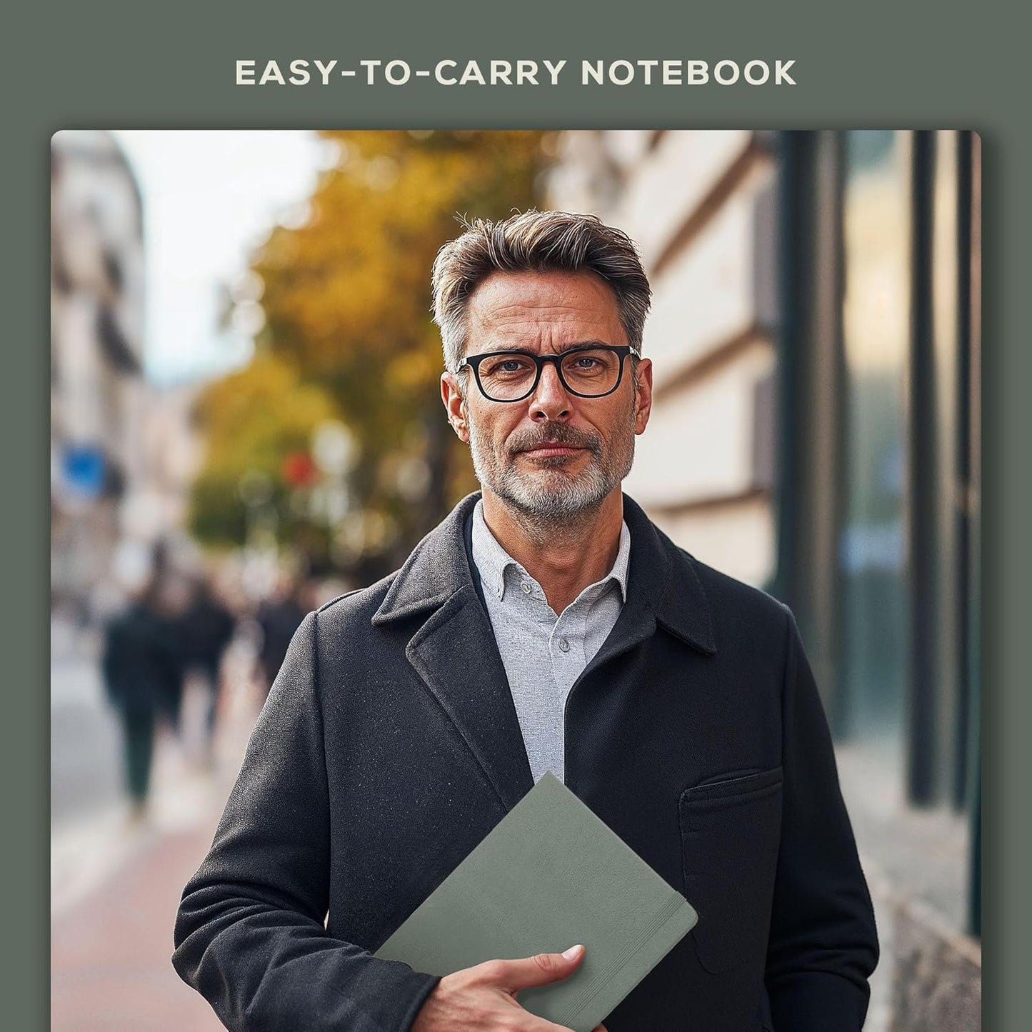 BEECHMORE BOOKS Large Lined Journal Notebook, 8.5" x 11.5" (A4) Hardcover Vegan Leather Executive Diary for Work, Thick 120gsm Paper, Lay-Flat Binding, Gift Box