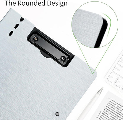 A4 Clipboard Folder,10 Pack Foldable Clipboards with Pocket for Business,Office,School or Restaurant (Black)