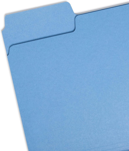 Smead SuperTab Heavyweight File Folder, Oversized 1/3-Cut Tab, Letter Size, Manila, 50 Per Box (10401)
