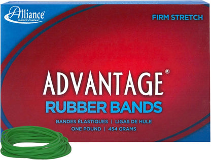 Alliance Rubber 26649 Advantage Rubber Bands Size #64, 1/4 lb Box Contains Approx. 80 Bands (3 1/2" x 1/4", Natural Crepe) Beige
