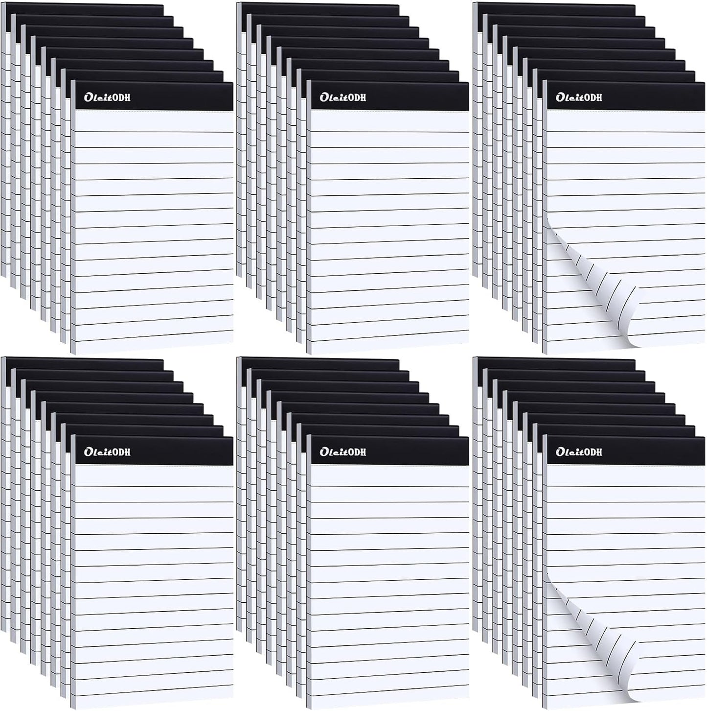 Note Pads 4x6, 36 Pack Small NotePads, Server Pads, Scratch Pads 4x6, Memo Pads White Paper, 50 Sheets per Blank Note Pads 4 x 6, Mini Writing Pads Pocket Notepads for Office School Home Supplies