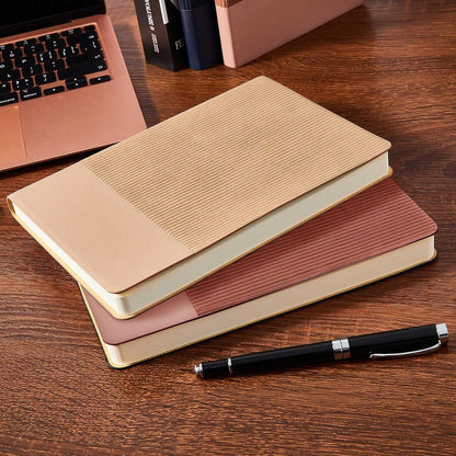 Lined Journal Notebook for Work College Ruled Note Book 5.79"x8.27"A5 PU Leather Daily Journaling 216 Pages for Women Men Writing Home School Supplies Business (Dark Green)
