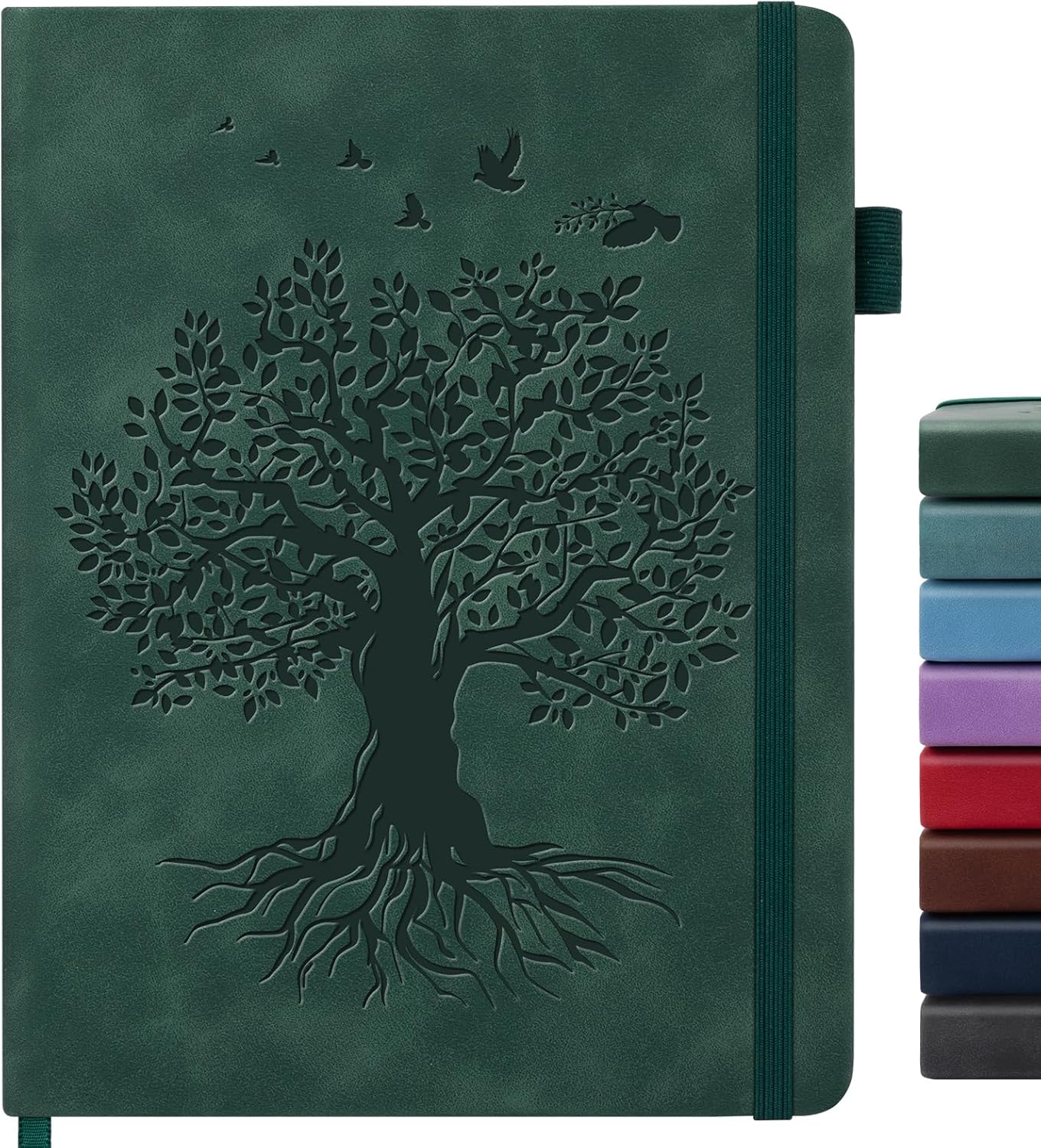 Lined Journal Notebook for Women Men, A5 Hardcover Leather Journals for Writing, 200 Pages Thick Paper, Daily Journal Notebook for Work, School, Note Taking, Business, Travel, College Ruled