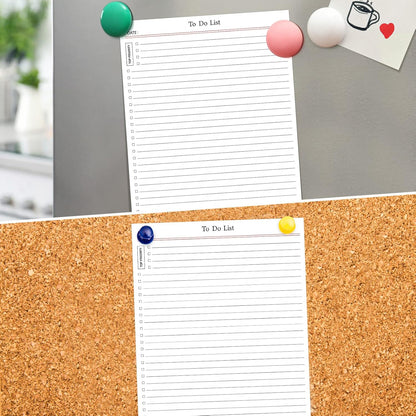 Spakon 300 Sheets Daily to Do List Notepad Notebook Library Card to Do Planner Checklist Memo Writing Pad Schedule Reminder Office Homework Planner for Task, 6" x 8(Retro,Beige)