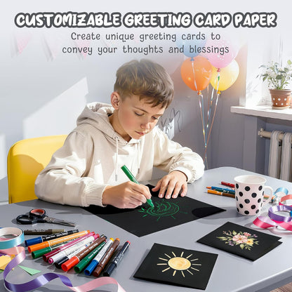 40 Sheets Cream Cardstock Paper 8.5 x 11, Ivory Cardstock Printer Paper 8.5x11, Off White Card Stock Paper 8.5 x 11, 200 GSM Construction Paper for DIY Cards, Greeting Cards, Wedding Invitations