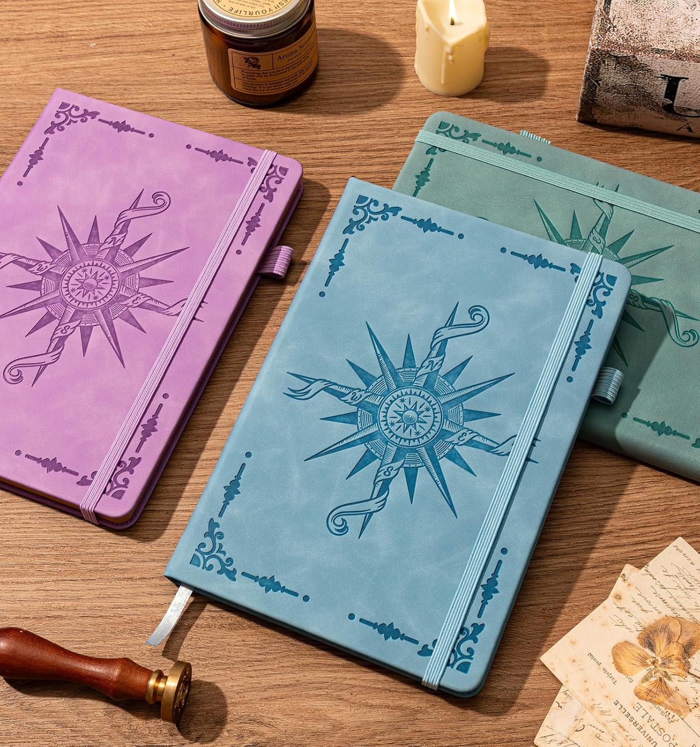 Lined Journal Notebook, A5 200 Pages Leather Journals For Writing Women & Men Travel,business,work & School,college Ruled Notebooks Hardcover Journaling Notebooks Daily Diary, 5.7'' X 8.3''-Purple