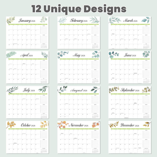 Desk Calendar 2026-2027 with Desk Mat – 22" x 17" Large Desk Pad Calendar Runs from January 2026 to June 2027, Office Supplies Desktop Monthly Calendar for Home & Office