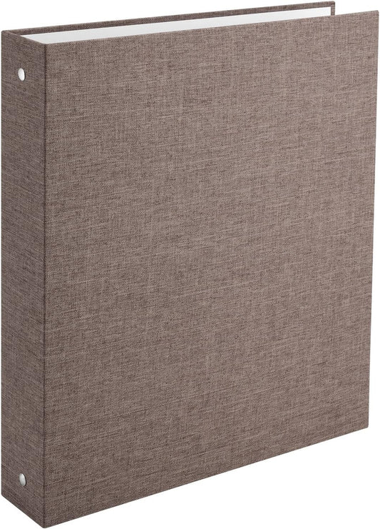 3 Ring Binder, A4 Fabric Cover Round Ring Durable Binder for 3-Hole Letter Size Paper, Decorative Organizer Holds 200 Sheets Letter Size 8.5'' x 11'' Paper, for Office Home
