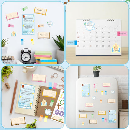 B1ykin Cute Sticky Notes Set - Stay Alive Skeleton Shaped Self-Stick Notes Pad, 550 Sheets Writing Memo Pages Sticky Notepad for Teacher Appreciation Gifts, School Office Supplies (Funny Skeleton) - Colors B