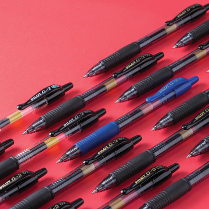 Pilot G2 Premium Gel Pens, Black Pens, Bold Point 1 mm, Tub of 48, Black