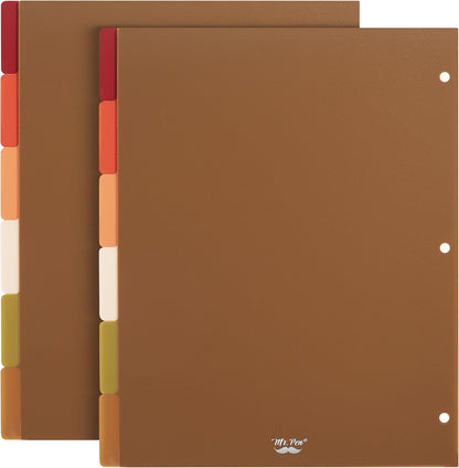 Mr. Pen- Binder Dividers, 6 Tab Dividers, Pack of 2 Sets (12 Dividers Total), Dividers