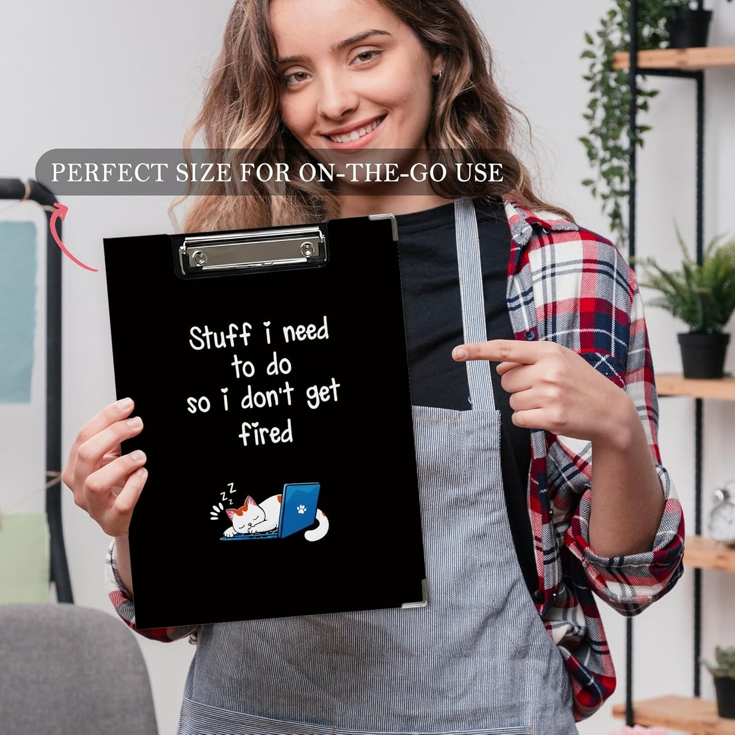 Trendy Black Leopard Print Clipboard Folio with Storage for Office Classroom, Preppy Dark Cheetah Print Padfolio with Metal Clip for Nurses Teachers Students Women Men, 12.4x9.25 in
