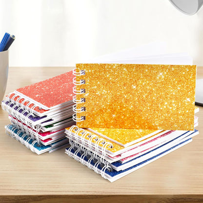 Hooqict 24 Pack Small Pocket Notebook Mini Notebooks Bulk Small Spiral Notepads with 8 Colors, Memo Note Pads for Kids, Work, Office, School, 3.9 x 2.4 Inches