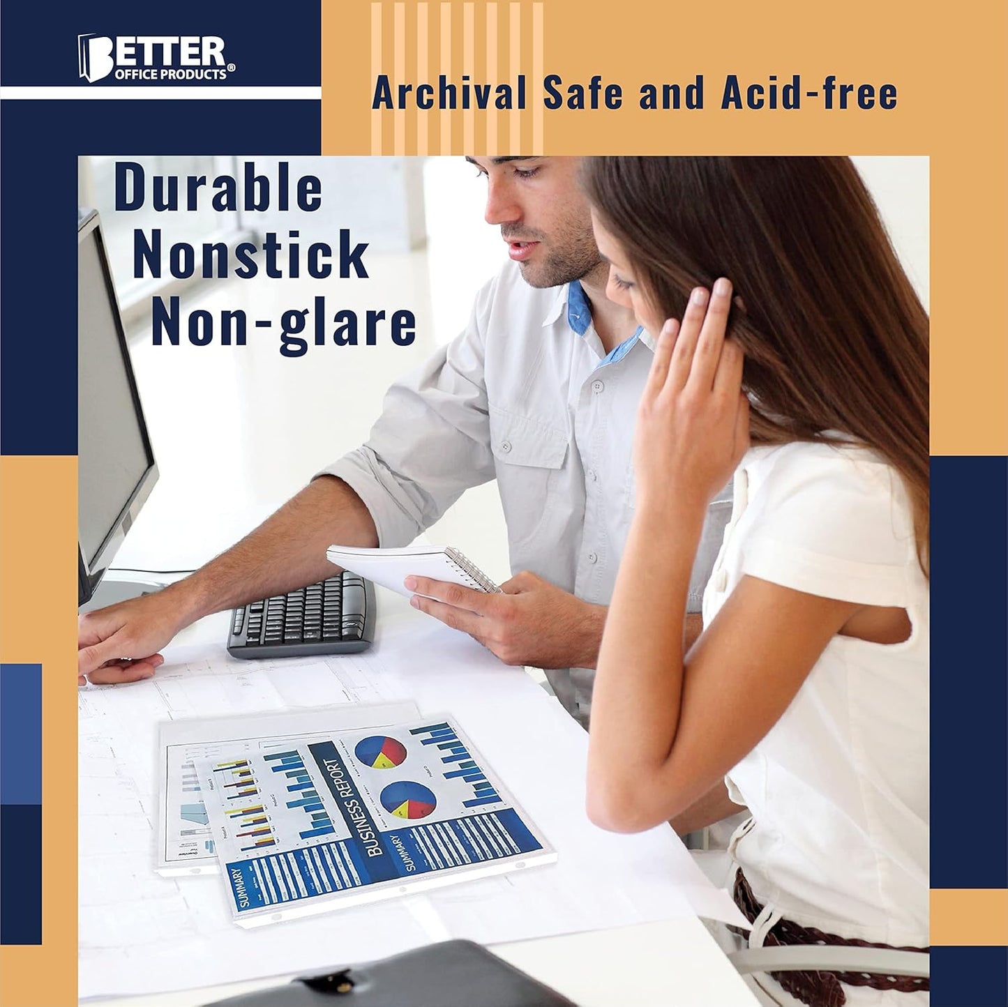 Better Office Products Sheet Protectors, 200 Piece