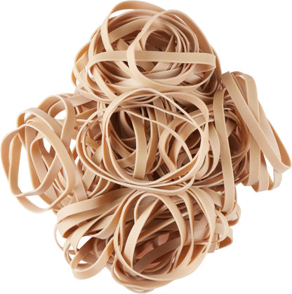 Amazon Basics Assorted Size and Color Rubber Bands, Strong Elastic Stretch Office Supplies, 0.5 lb. Variety Assortment