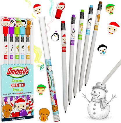 Spring Smencils - HB #2 Scented Pencils, 5 Count, Gifts for Kids, School Supplies, Classroom Rewards, Easter basket stuffers