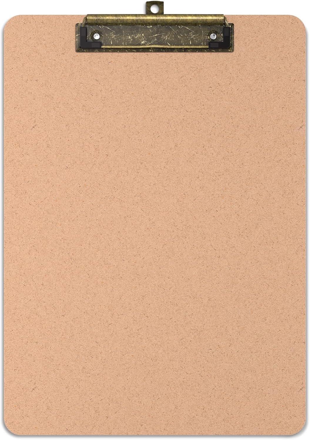 2 Pack Wood Retro Clipboards, 9 x 12.5'' Letter Size for Classroom, Students, Kid, 8.5 x 11'' Decoration Clip Board with Low Profile Copper Clip, Office & School Supplies