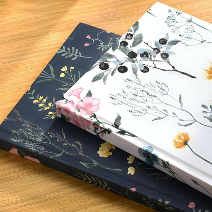 ipoul Flower Notebook, A5, 6x8, Hardcover, Lay Flat, Lined Paper, Journal for Women, Writing Notebook, Pretty, Hibiscus, Pink, Birthday Gifts for Women, Wedding Shower Gifts, Mothers Day Gift