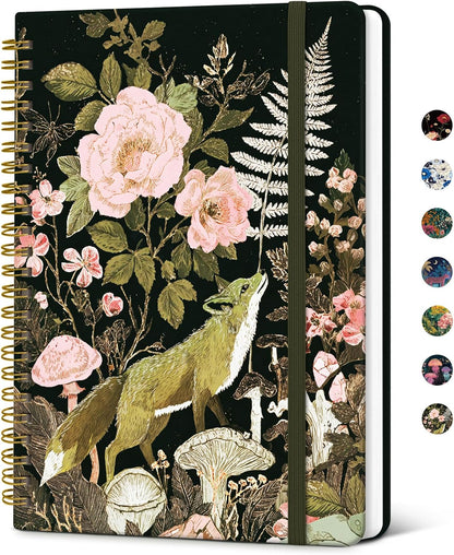 Taja Lined Spiral Notebook Journal for Women A5(5.8" × 8.3"), Cute Hardcover Notebook for Work, School & Note Taking, Pretty College Ruled Journal for Writing, 140 Pages, Sunset