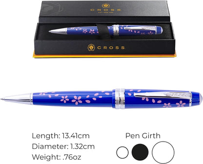 Cross Bailey Light Refillable Ballpoint Pen Presented in a Everyday Gift Box - Medium Point, Black Ink, Polished Green