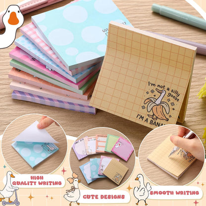 9 Pads Wildflower Sticky Notes 3x3 Inch Cute Self Stick Notepads Notes Adhesive Memo Pad Office Decor Gifts for Students School Teacher Meeting Office Supplies