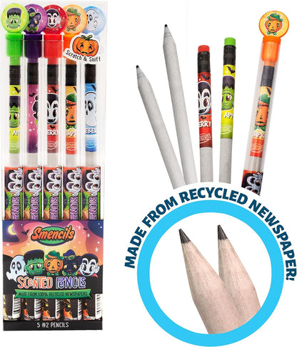 Spring Smencils - HB #2 Scented Pencils, 5 Count, Gifts for Kids, School Supplies, Classroom Rewards, Easter basket stuffers