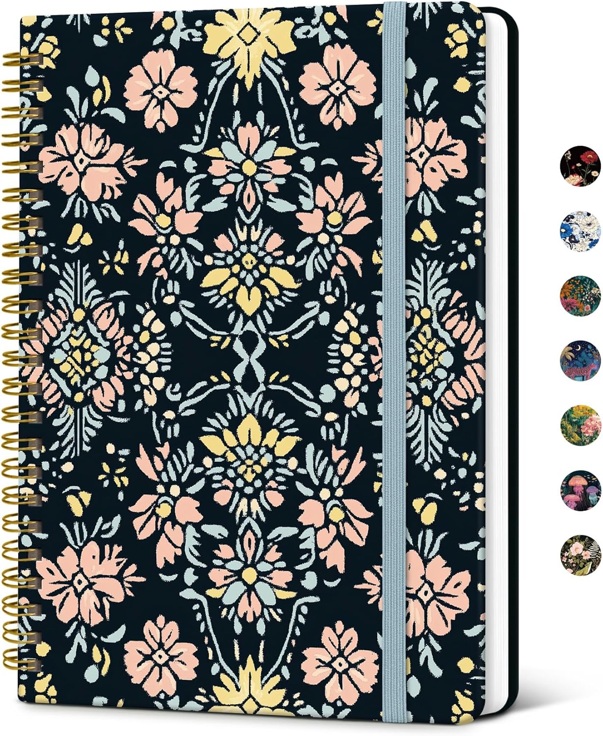 Taja Lined Spiral Notebook Journal for Women A5(5.8" × 8.3"), Cute Hardcover Notebook for Work, School & Note Taking, Pretty College Ruled Journal for Writing, 140 Pages, Sunset