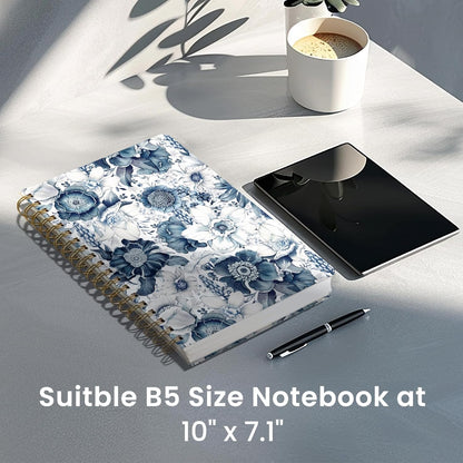 Lined Spiral Notebook Journal for Work, 300 Pages Thick B5 (7.1"x10") College Ruled Journal for Women & Writing, Hardcover Notebook for Note Taking, Perfect for Office Home School Supplies, Purple