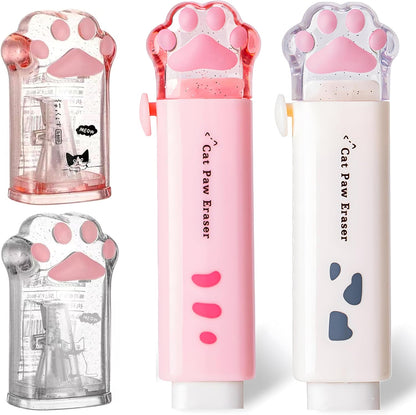 6Pcs Capybara Cute Stationery Set,Kawaii School Supplies,Including 3 Pencil Sharpeners and 3 Retractable Erasers, for Kawaii Office School Home Supplies (Capybara)
