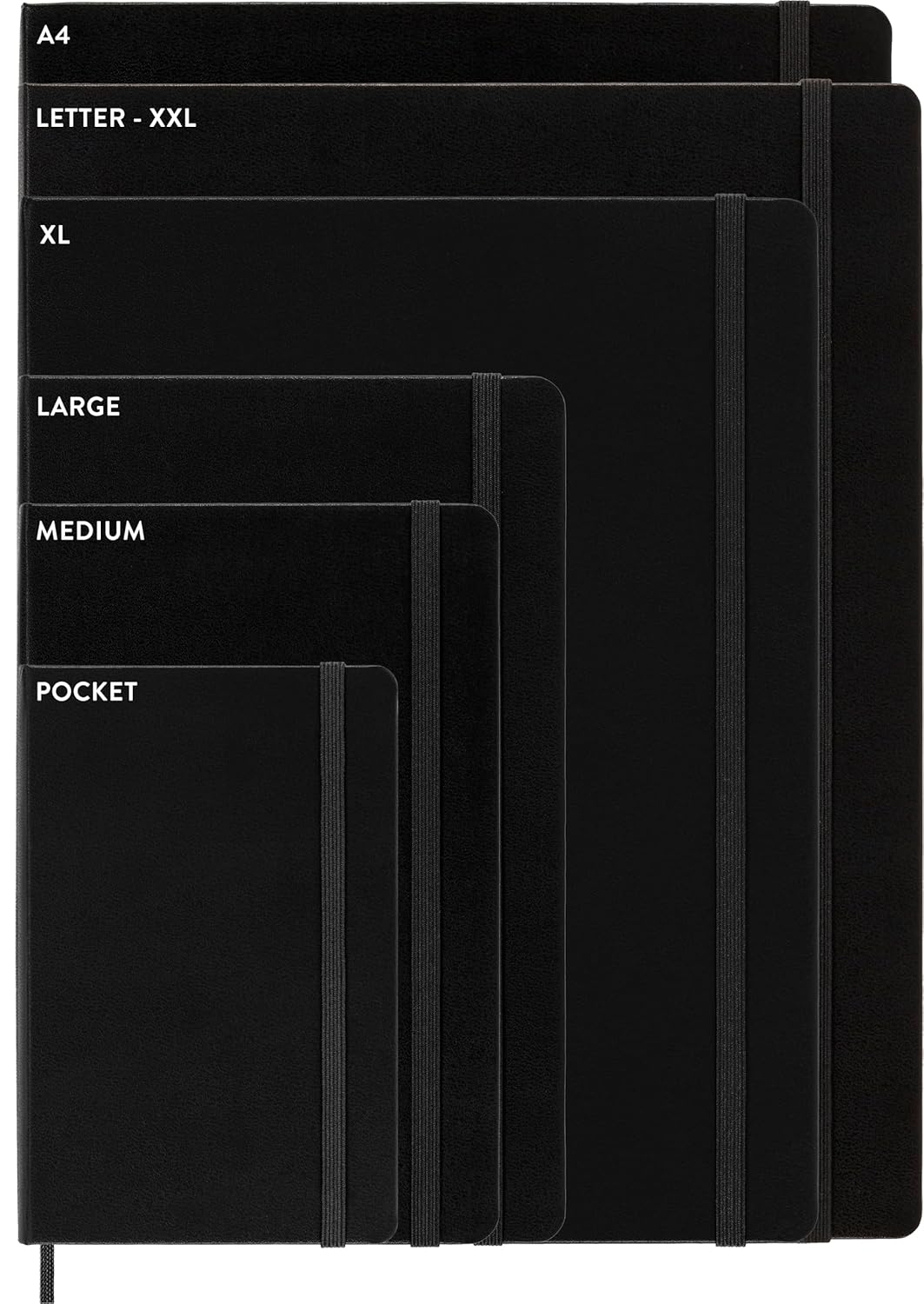 Moleskine Classic Notebook, Hard Cover, XL (7.5" x 9.5") Ruled/Lined, Black, 192 Pages