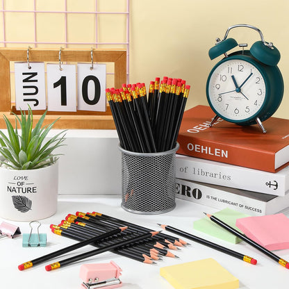 Tinlade 50 Pcs Triangular Grip Pencils Wood Wedding Pencils HB Graphite Pencil Pack Eraser for Baby Shower Drawing Sketching Bridal Shower Office Supplies(Pink)