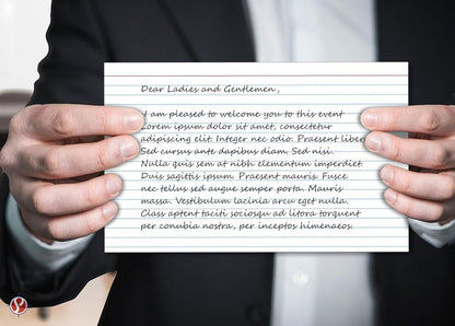 Ruled Index Cards, On 100lb Heavyweight Thick White Cover Stock. "100 per pack" (5 x 8)