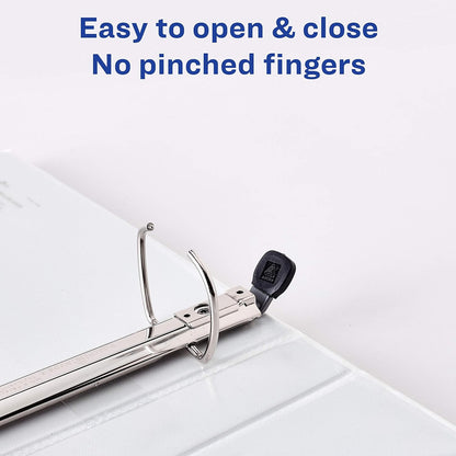 Avery Heavy-Duty Framed View 3-Ring Binder, 1" EZD Rings, 1 Navy Blue Binder (68055)