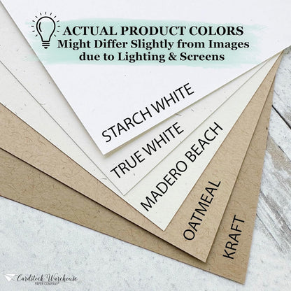 Cardstock Warehouse Speckletone Oatmeal Light Brown Card Stock Paper – 25 Sheets, 8.5 x 11", 80 lb/215 gsm – 100% Recycled, Premium Matte Finish for Cardmaking, Printing, Crafts & DIY Projects