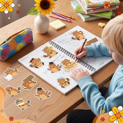 Xqumoi 30 Pack Teacher Sticky Notes - Funny Coffee Cup Self Sticky Notepads Writing Memo Pads for Teacher Appreciation Back to School Office Supplies Coffee Lover Gift Party Favors Goodies Bag Fillers